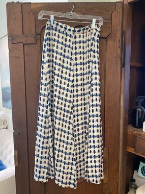 Gerard Darel Women’s Blue & White Tie-Dye Maxi Skirt